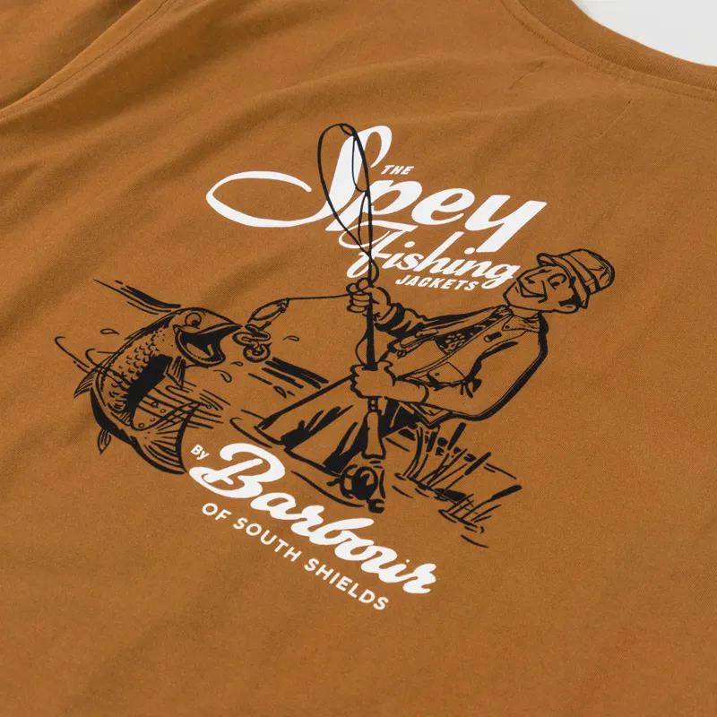 Barbour Bayard Oversized Graphic T Shirt Cinnamon-4