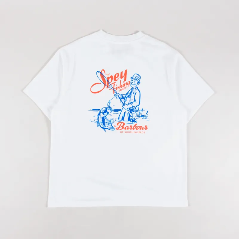 Barbour Bayard Oversized Graphic T Shirt White