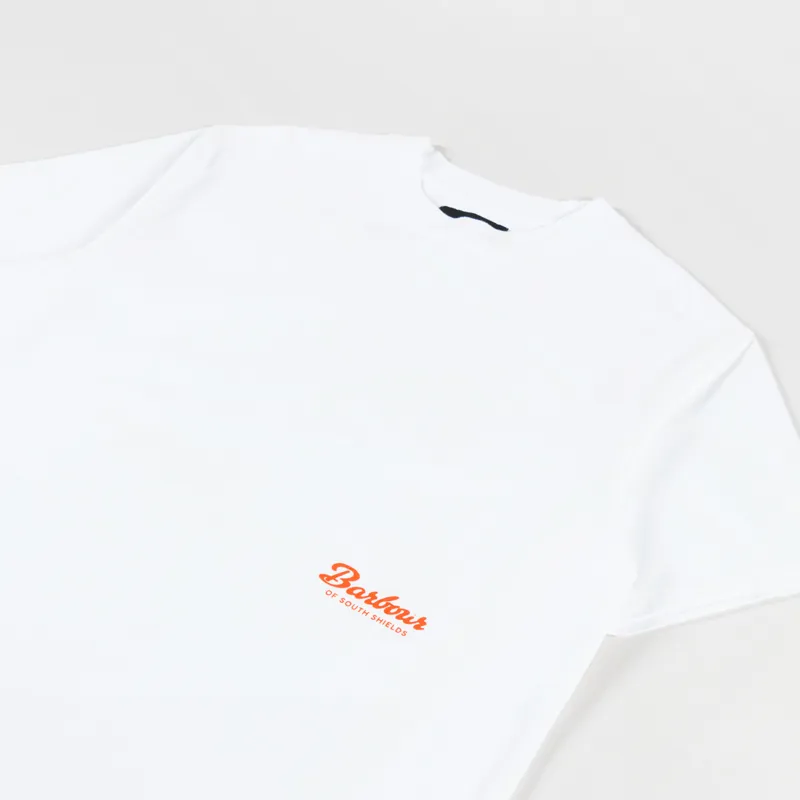 Barbour Bayard Oversized Graphic T Shirt White-3