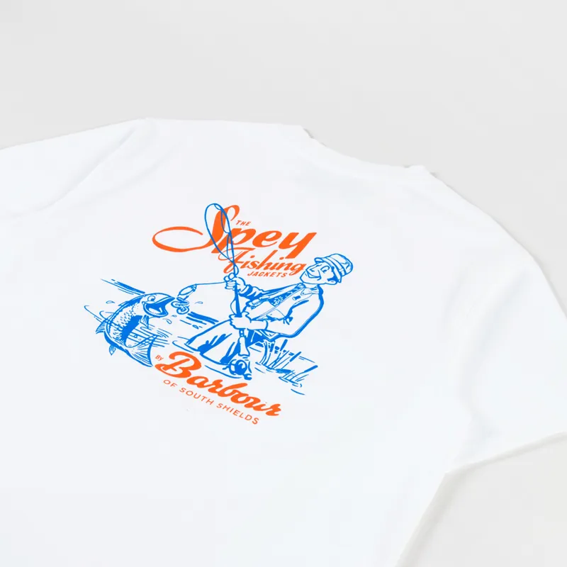 Barbour Bayard Oversized Graphic T Shirt White-2