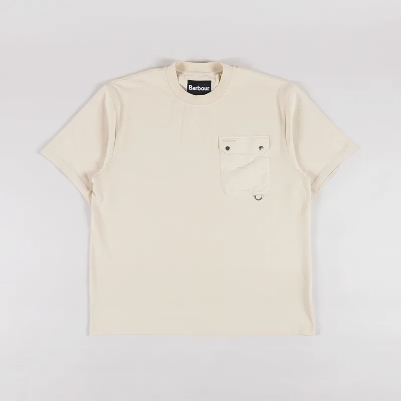 Barbour Leazes Oversized T Shirt Ecru