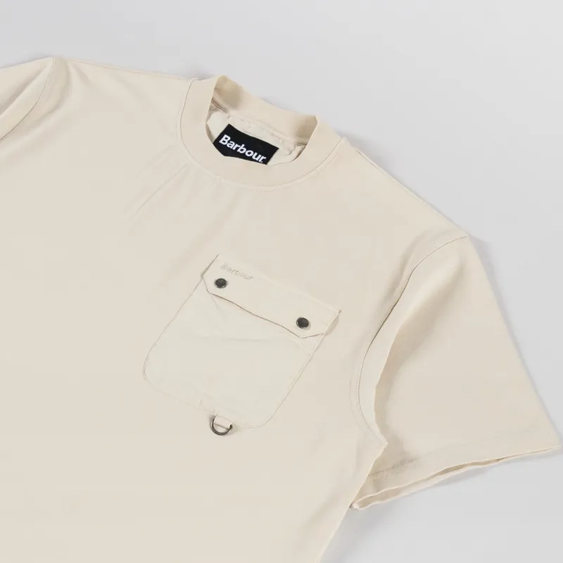 Barbour Leazes Oversized T Shirt Ecru-1