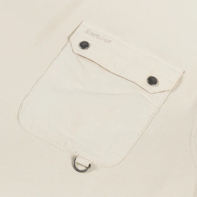 Barbour Leazes Oversized T Shirt Ecru-2