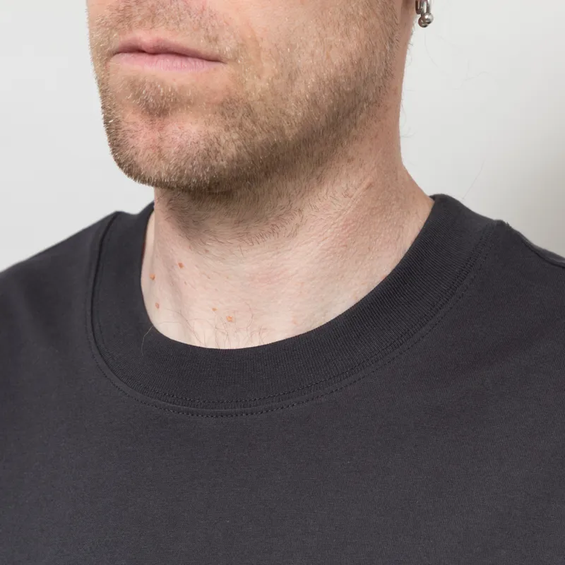 Barbour Crossby Archive Logo Oversized T Shirt Black-2