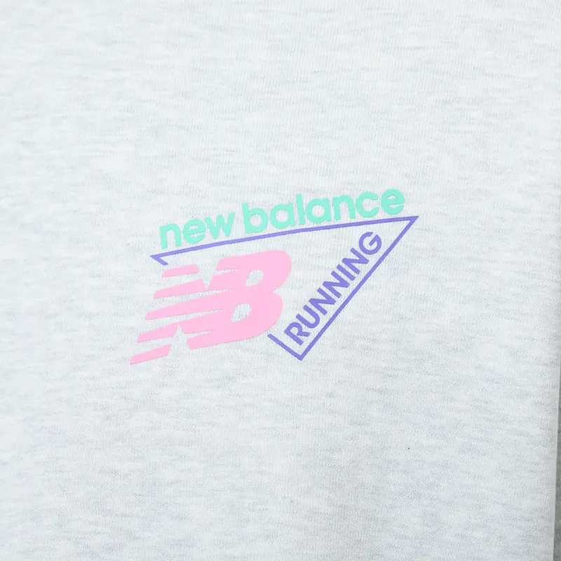 New Balance Classic Tri-Logo French Terry Crew Ash Heather-4