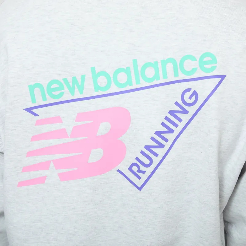 New Balance Classic Tri-Logo French Terry Crew Ash Heather-5