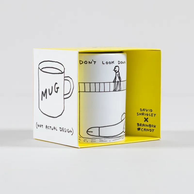 David Shrigley Don't Look Down Mug-1