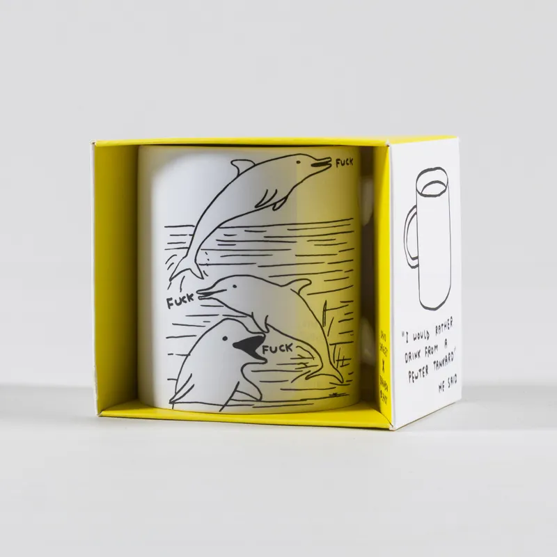 David Shrigley Dolphin Fuck Mug