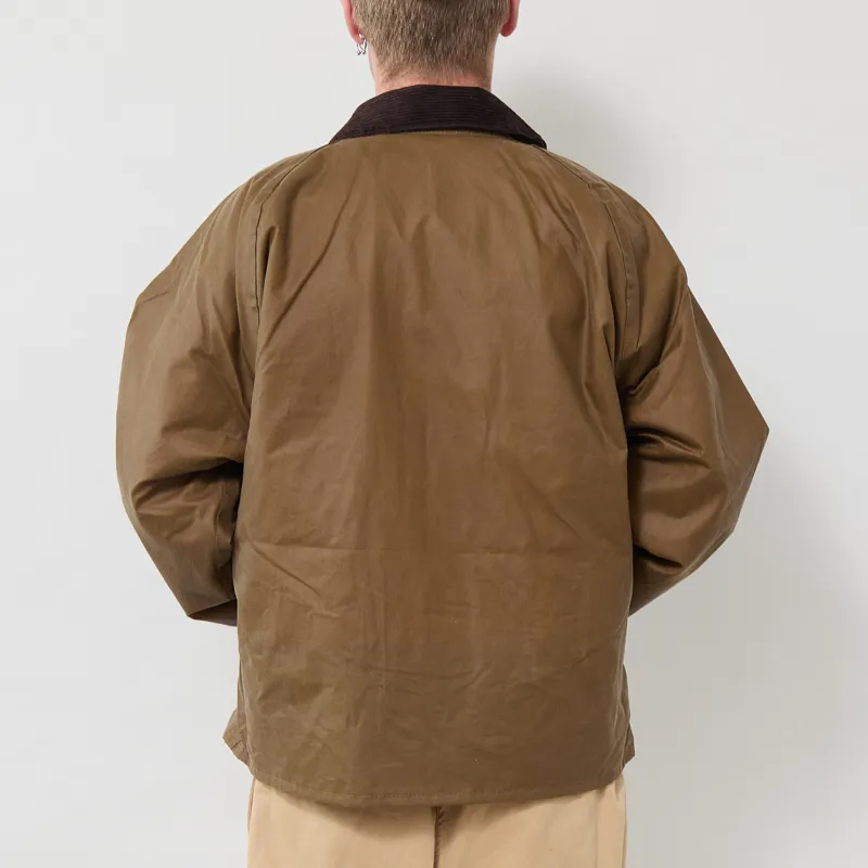 Barbour Transport Waxed Jacket Sand-1