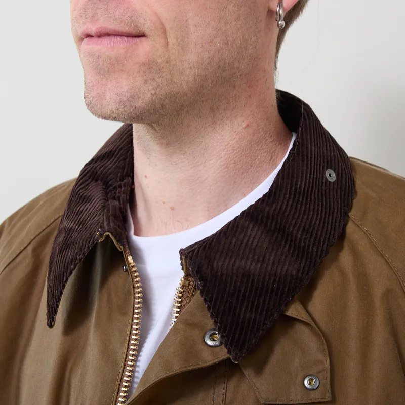 Barbour Transport Waxed Jacket Sand-2