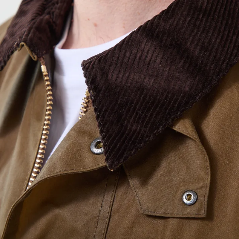 Barbour Transport Waxed Jacket Sand-3