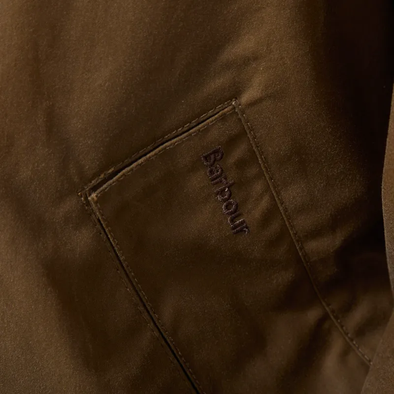 Barbour Transport Waxed Jacket Sand-10