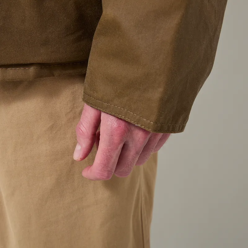 Barbour Transport Waxed Jacket Sand-7