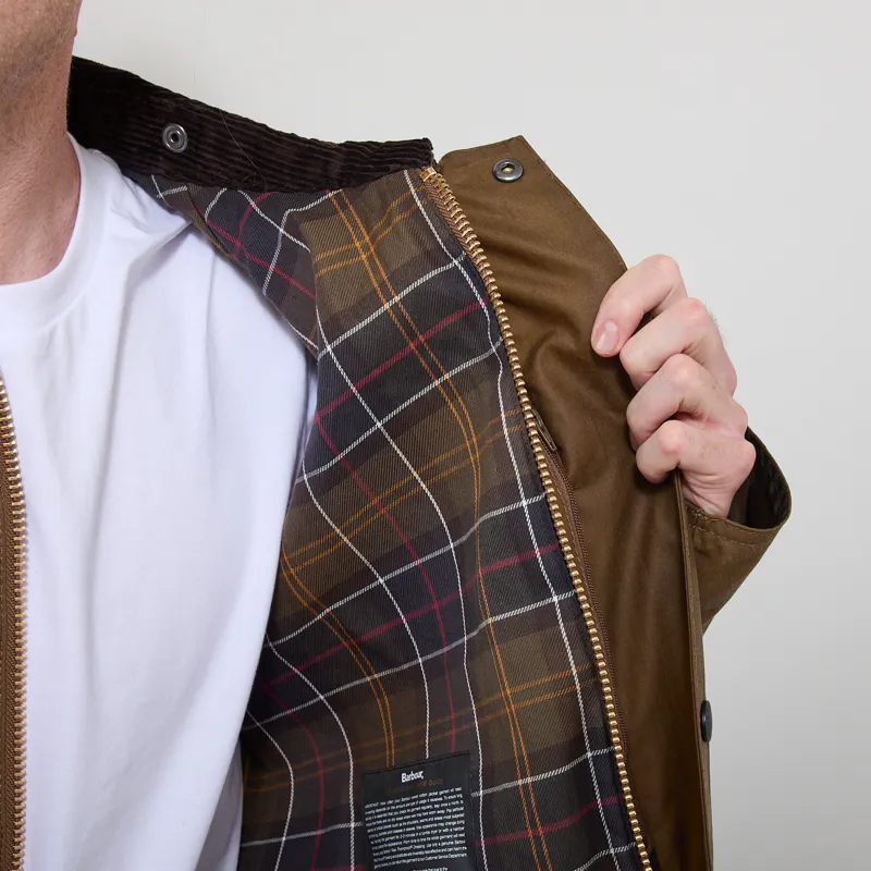 Barbour Transport Waxed Jacket Sand-5