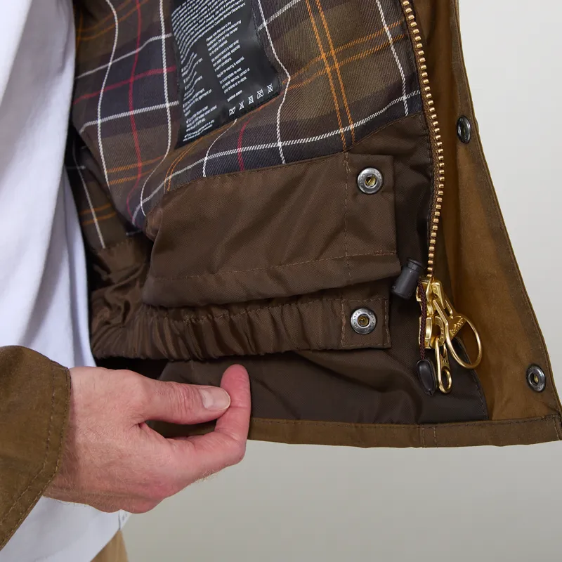 Barbour Transport Waxed Jacket Sand-6