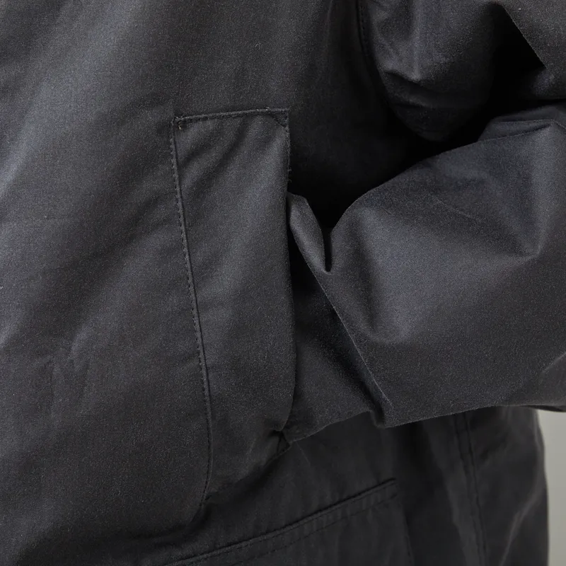 Barbour Oversized Bedale Waxed Jacket Grey-13