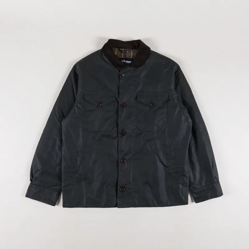 Barbour Deck Waxed Jacket Sage