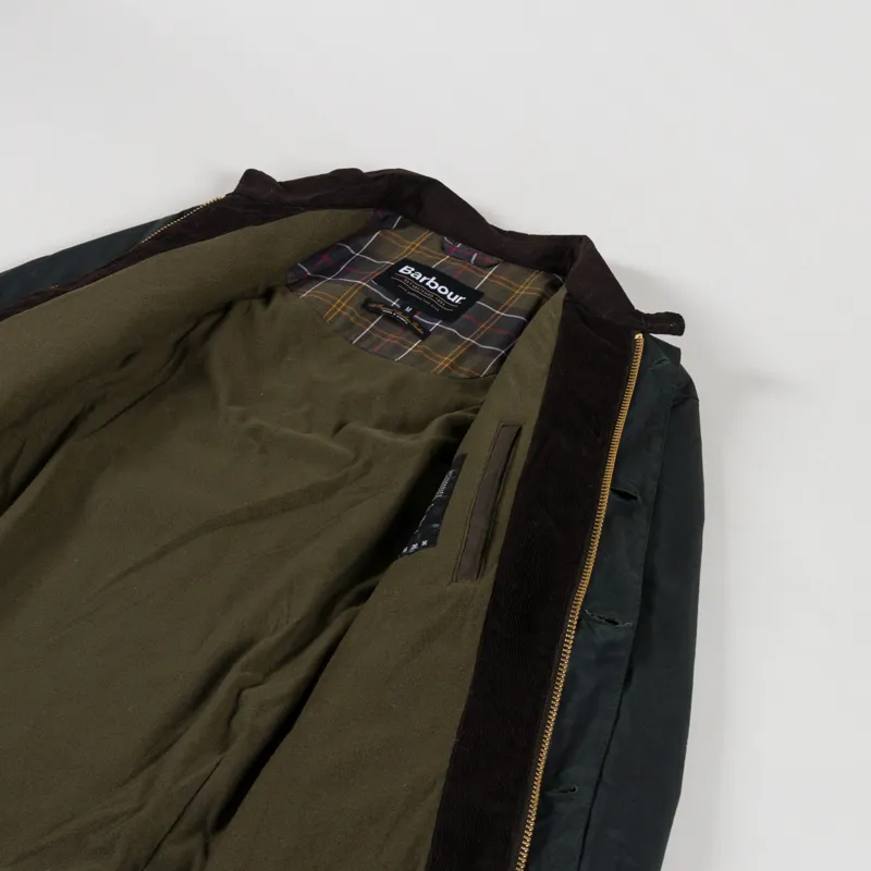 Barbour Deck Waxed Jacket Sage-4