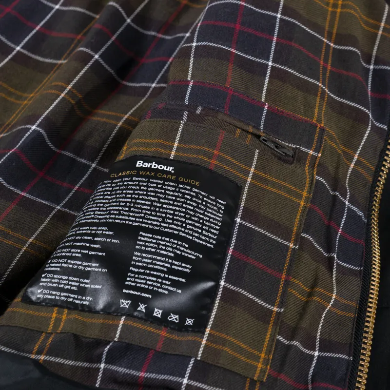 Barbour Modified Dryfly Waxed Jacket Black-13