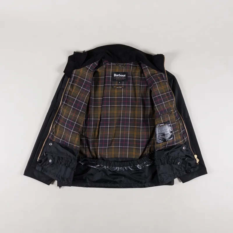 Barbour Modified Dryfly Waxed Jacket Black-1