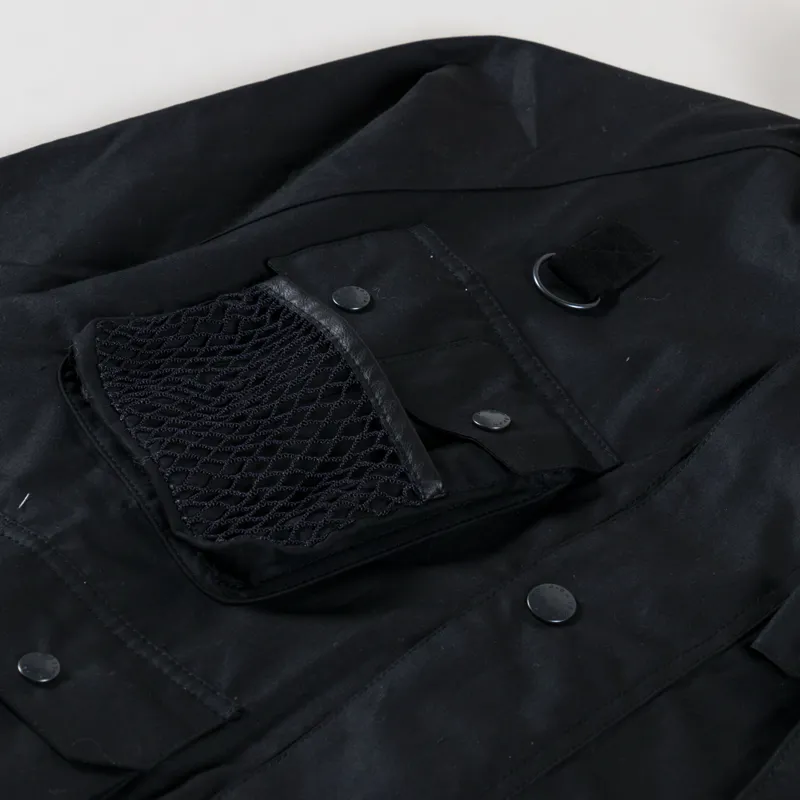 Barbour Modified Dryfly Waxed Jacket Black-12