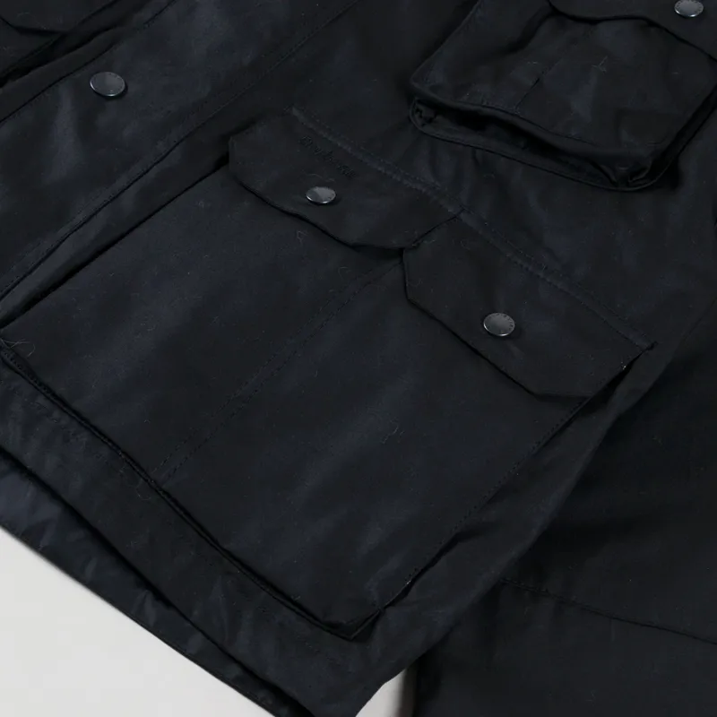 Barbour Modified Dryfly Waxed Jacket Black-11
