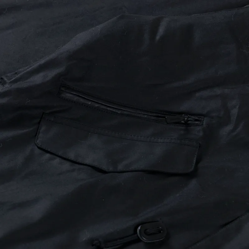 Barbour Short Wind Waxed Parka Black-13