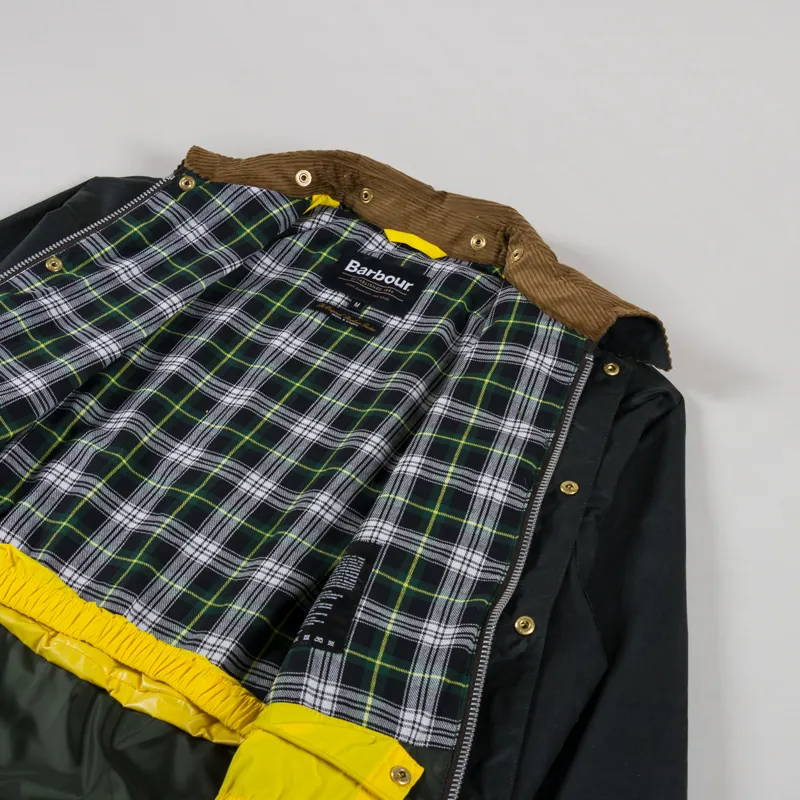 Barbour x Flower Mountain Oversized Transport Waxed Jacket Sage