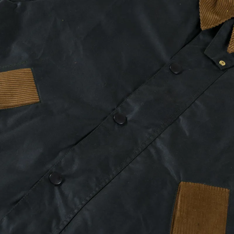 Barbour x Flower Mountain Oversized Transport Waxed Jacket Sage