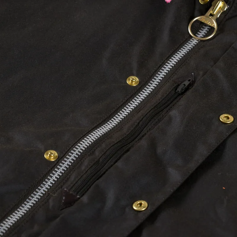 Barbour x Flower Mountain Oversized Transport Waxed Jacket Olive-10