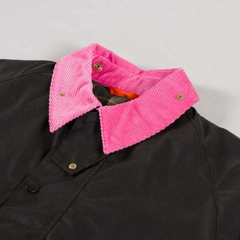 Barbour x Flower Mountain Oversized Transport Waxed Jacket Olive-6