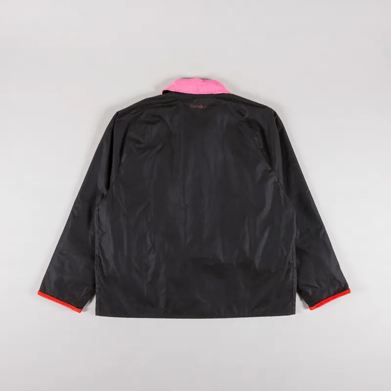 Barbour x Flower Mountain Oversized Transport Waxed Jacket Olive-2