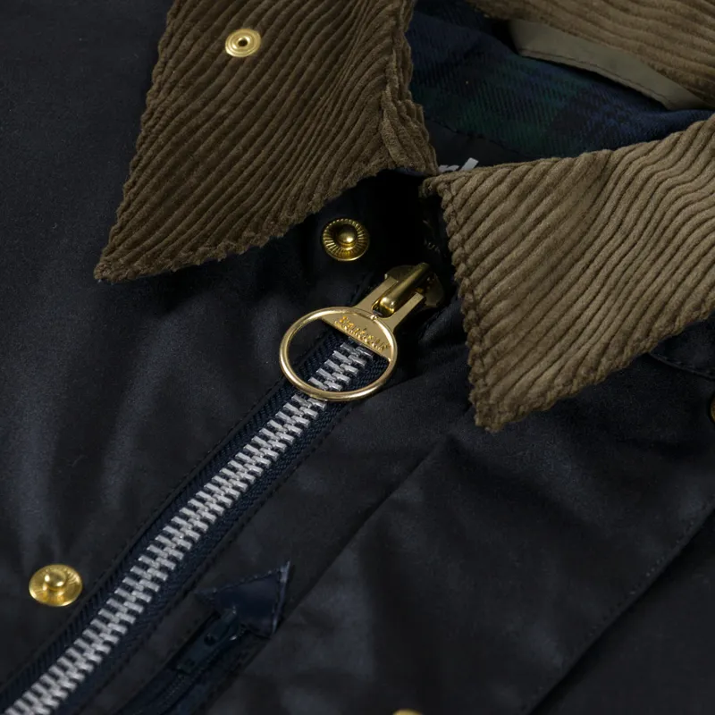 Barbour x Flower Mountain Oversized Transport Waxed Jacket Navy-7