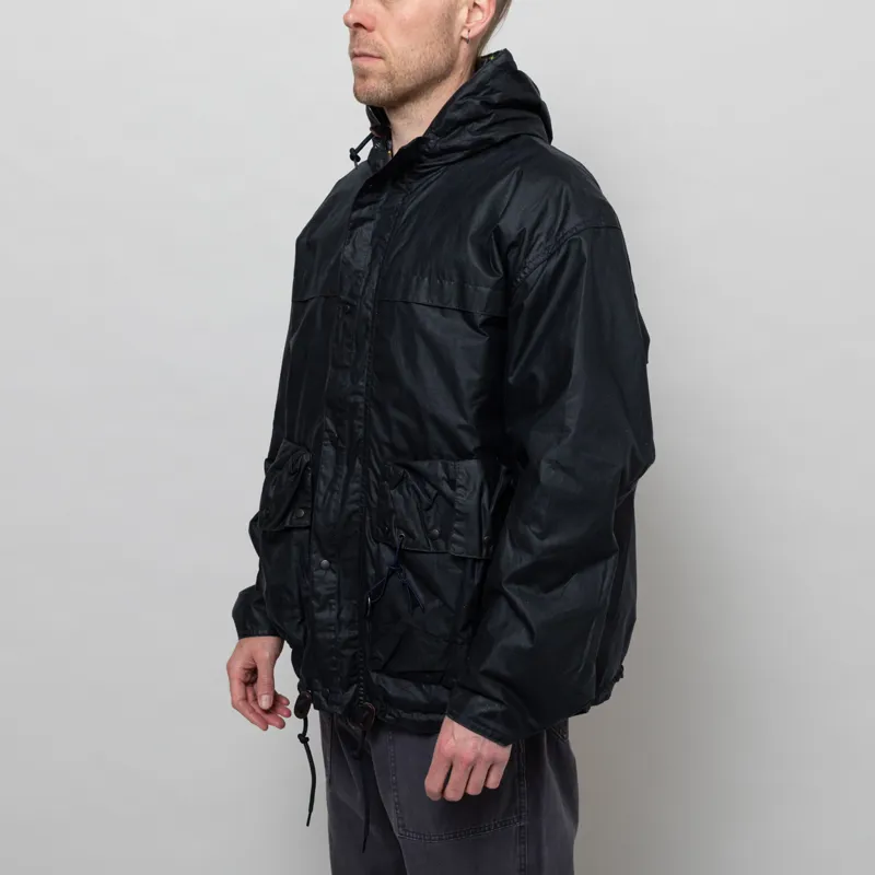 Barbour Modified Durham Waxed Jacket Classic Navy-1