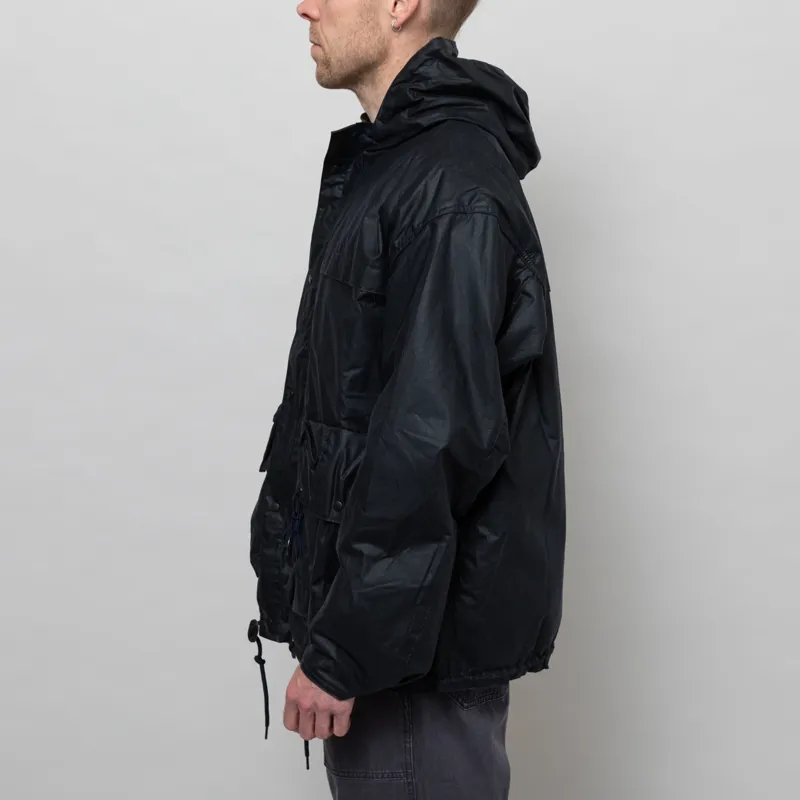 Barbour Modified Durham Waxed Jacket Classic Navy-2