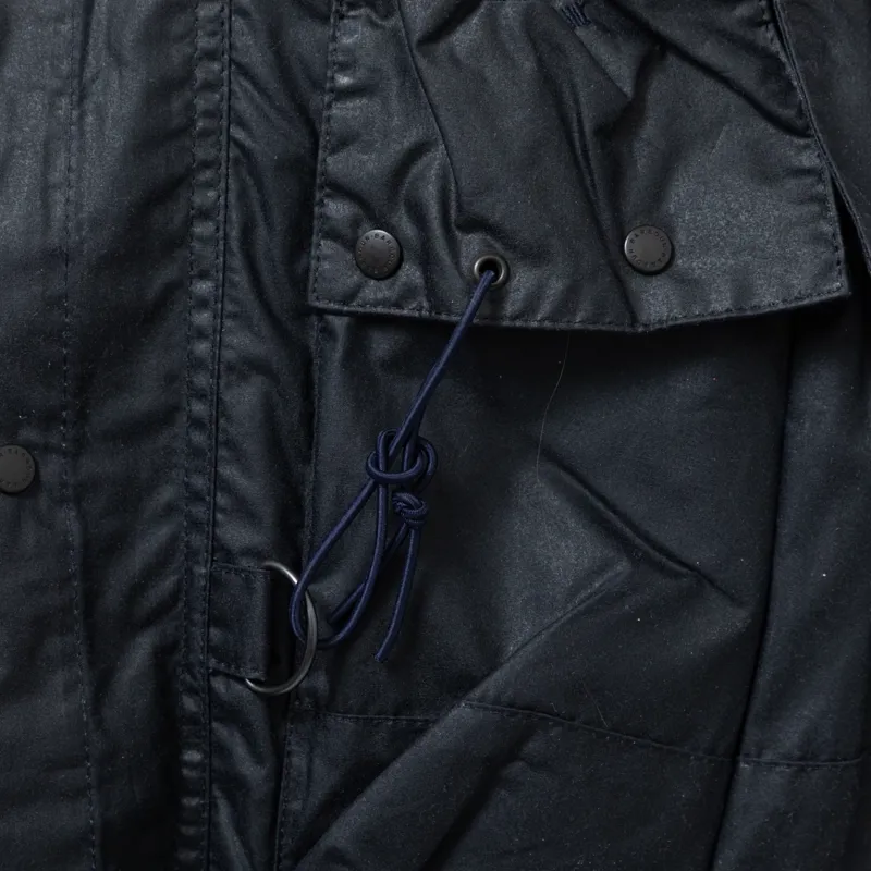 Barbour Modified Durham Waxed Jacket Classic Navy-10