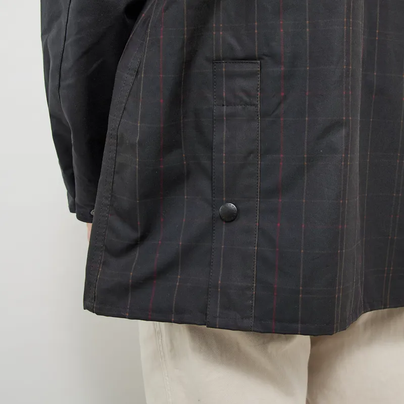 Barbour Patchwork Oversized Bedale Waxed Jacket Tartan Multi-3