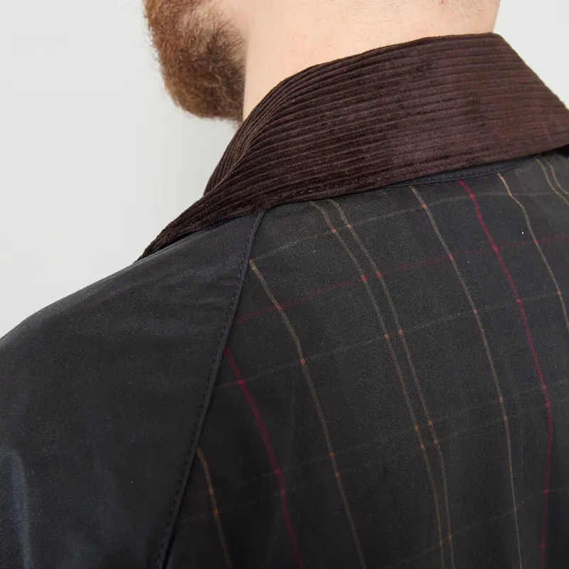 Barbour Patchwork Oversized Bedale Waxed Jacket Tartan Multi-4