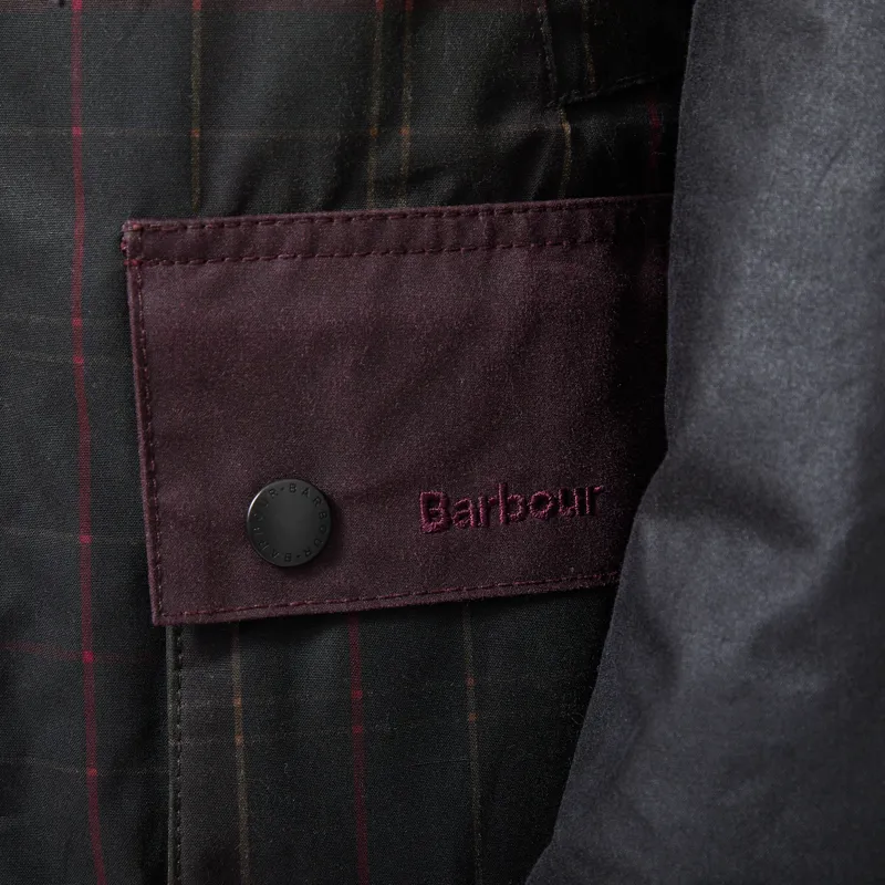 Barbour Patchwork Oversized Bedale Waxed Jacket Tartan Multi-6