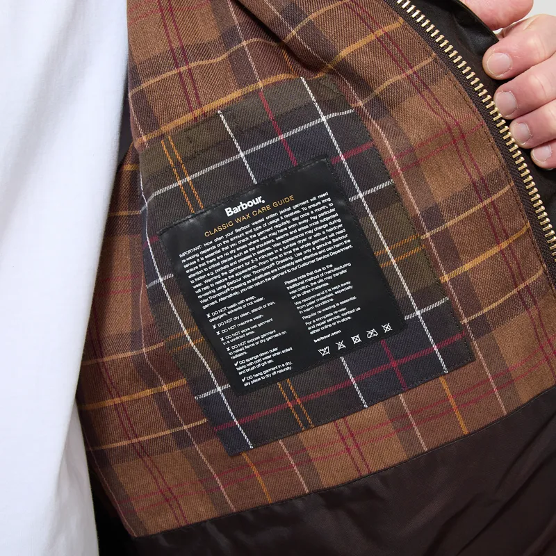Barbour Patchwork Oversized Bedale Waxed Jacket Tartan Multi-11