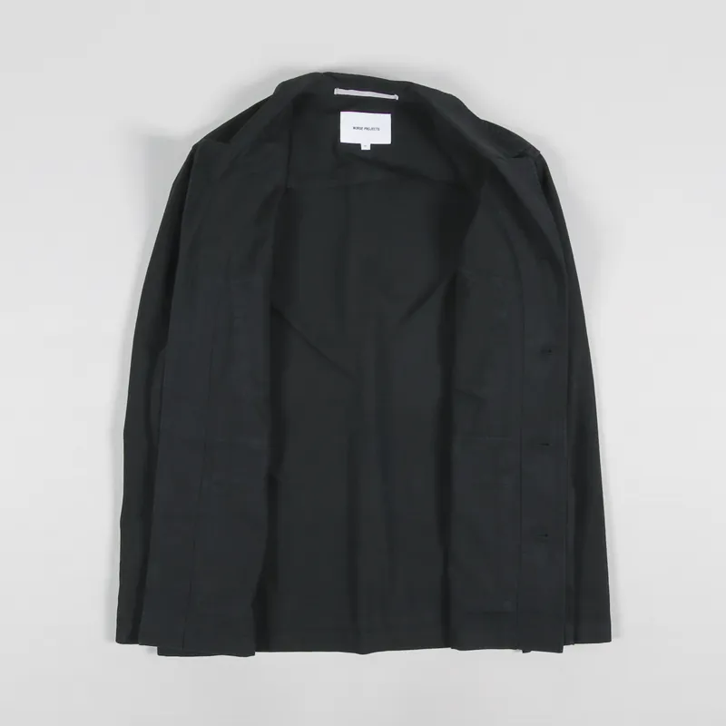 Norse Projects Mads Ripstop Tab Series Jacket Black-1