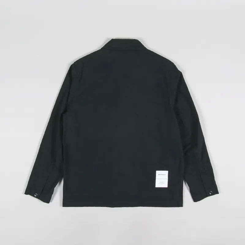Norse Projects Mads Ripstop Tab Series Jacket Black-2
