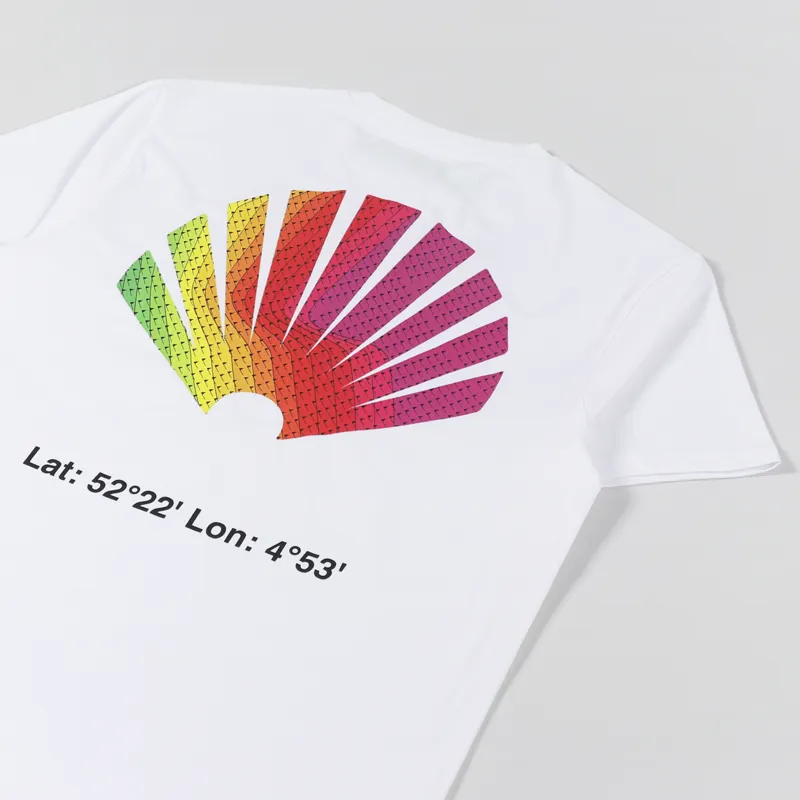 New Amsterdam Surf Association Name Map T Shirt White-2