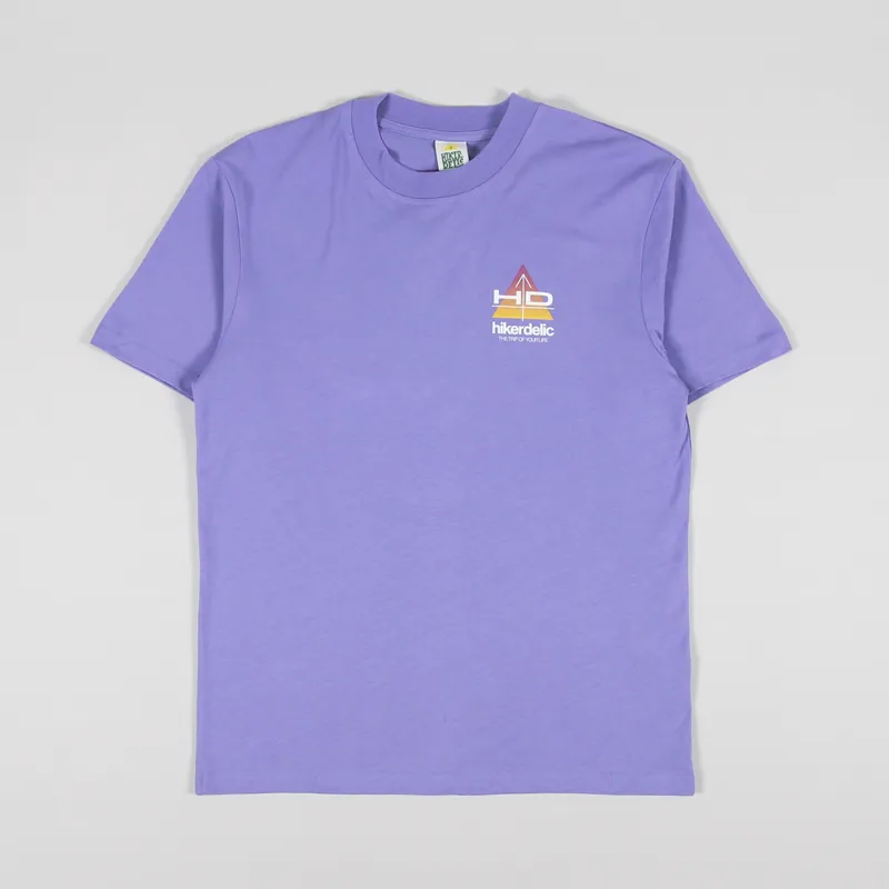 Hikerdelic Maps T Shirt Lavender-1