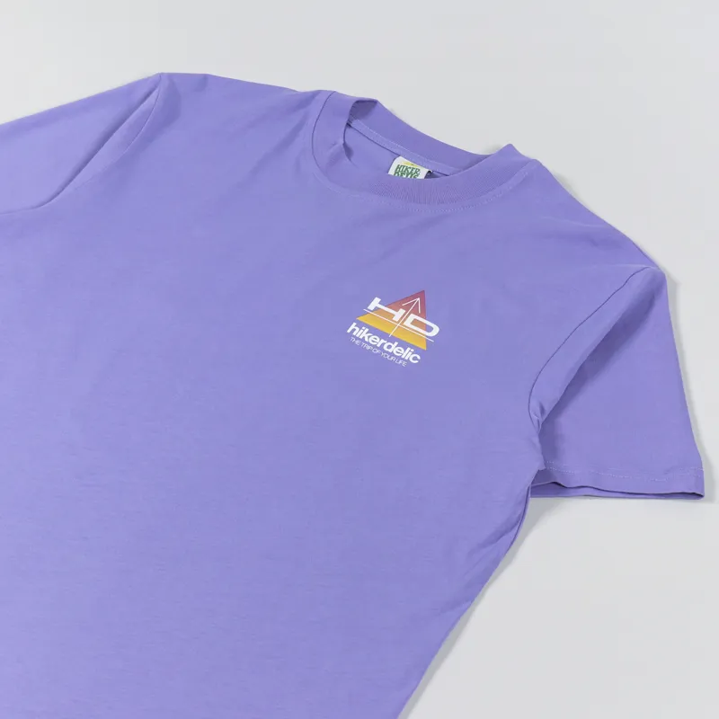 Hikerdelic Maps T Shirt Lavender-3