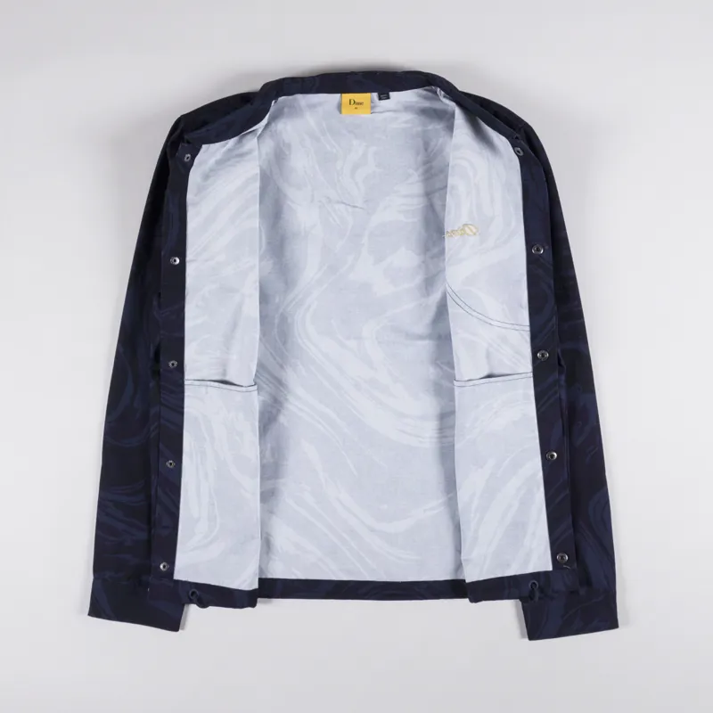 Dime Marble Coach Jacket Navy-1