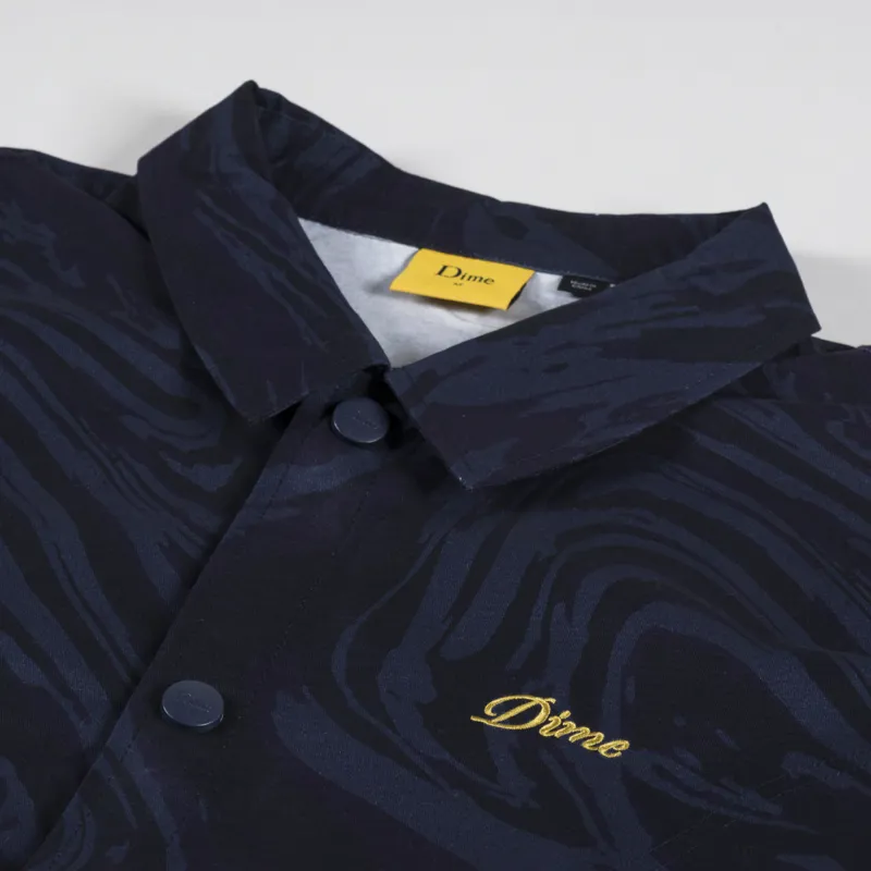 Dime Marble Coach Jacket Navy-9