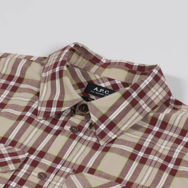 A.P.C. Marceau Overshirt Beige-6