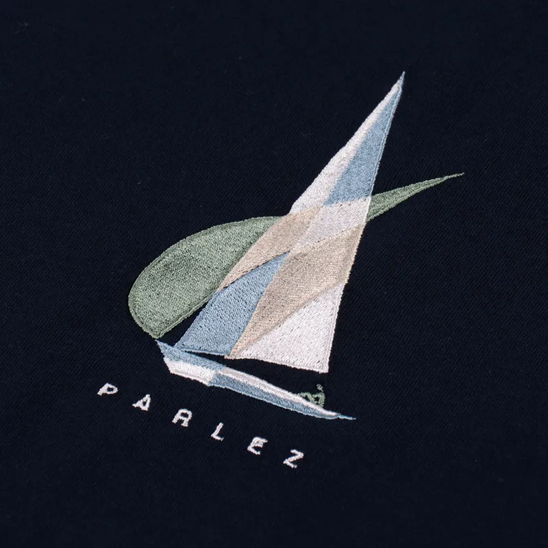Parlez Marcon T Shirt Navy-2