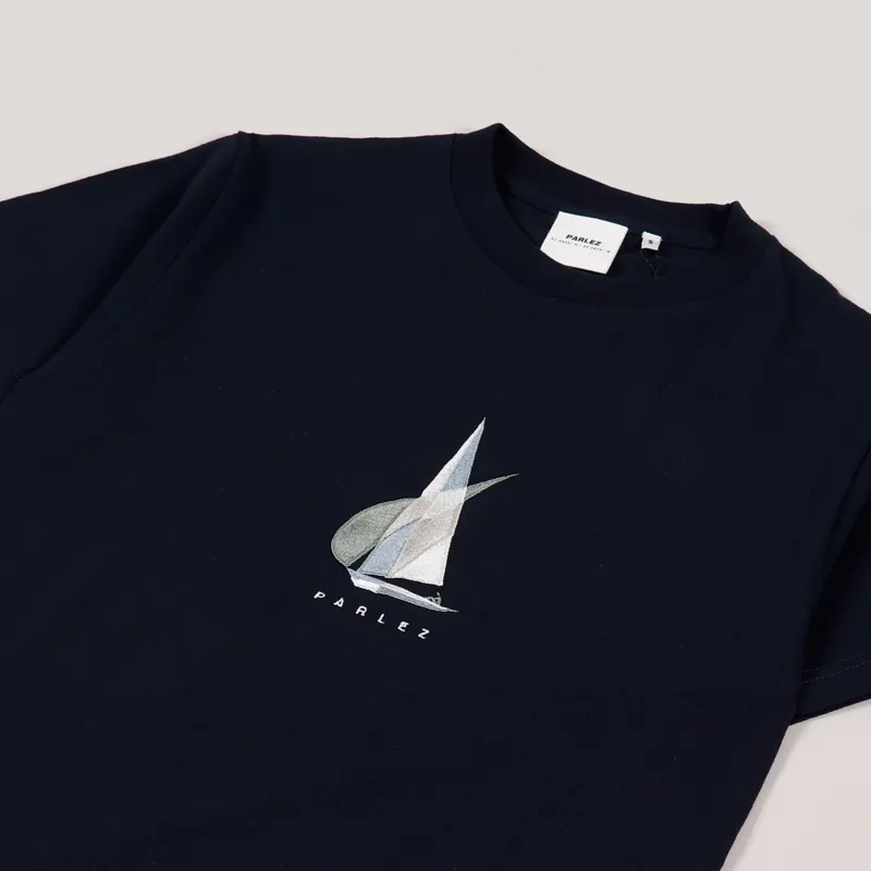 Parlez Marcon T Shirt Navy-1